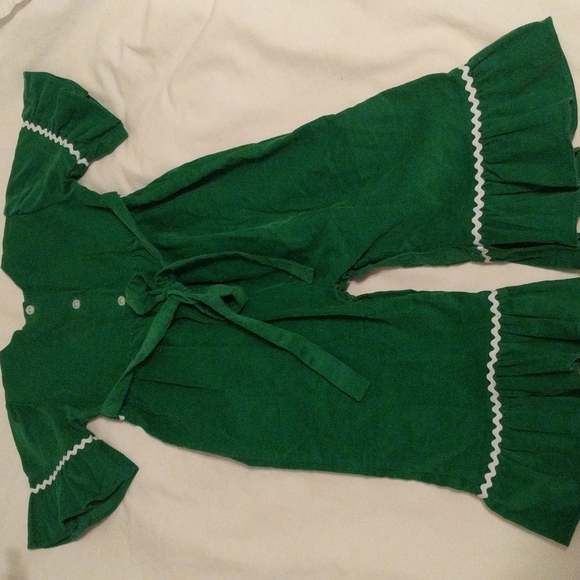 S u c r a e size 24 months monogramed "Baylee" Christmas outfit romper - Picture 6 of 7